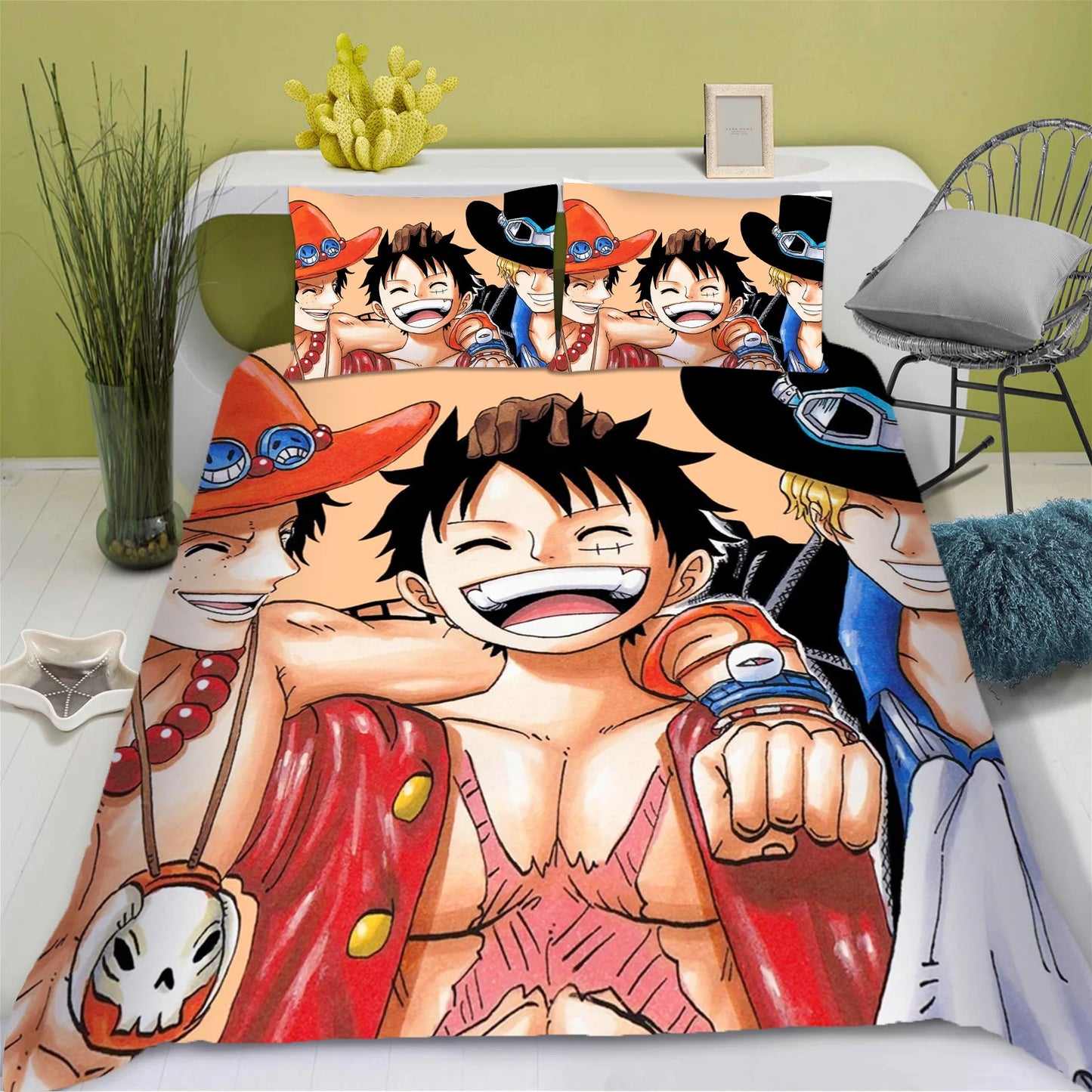 Komplet pościeli One Piece – Monkey D. Luffy i Tony Tony Chopper