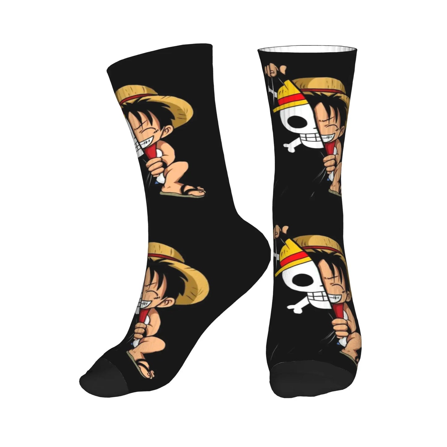 Skarpetki One Piece – Luffy Czarno-czerwone