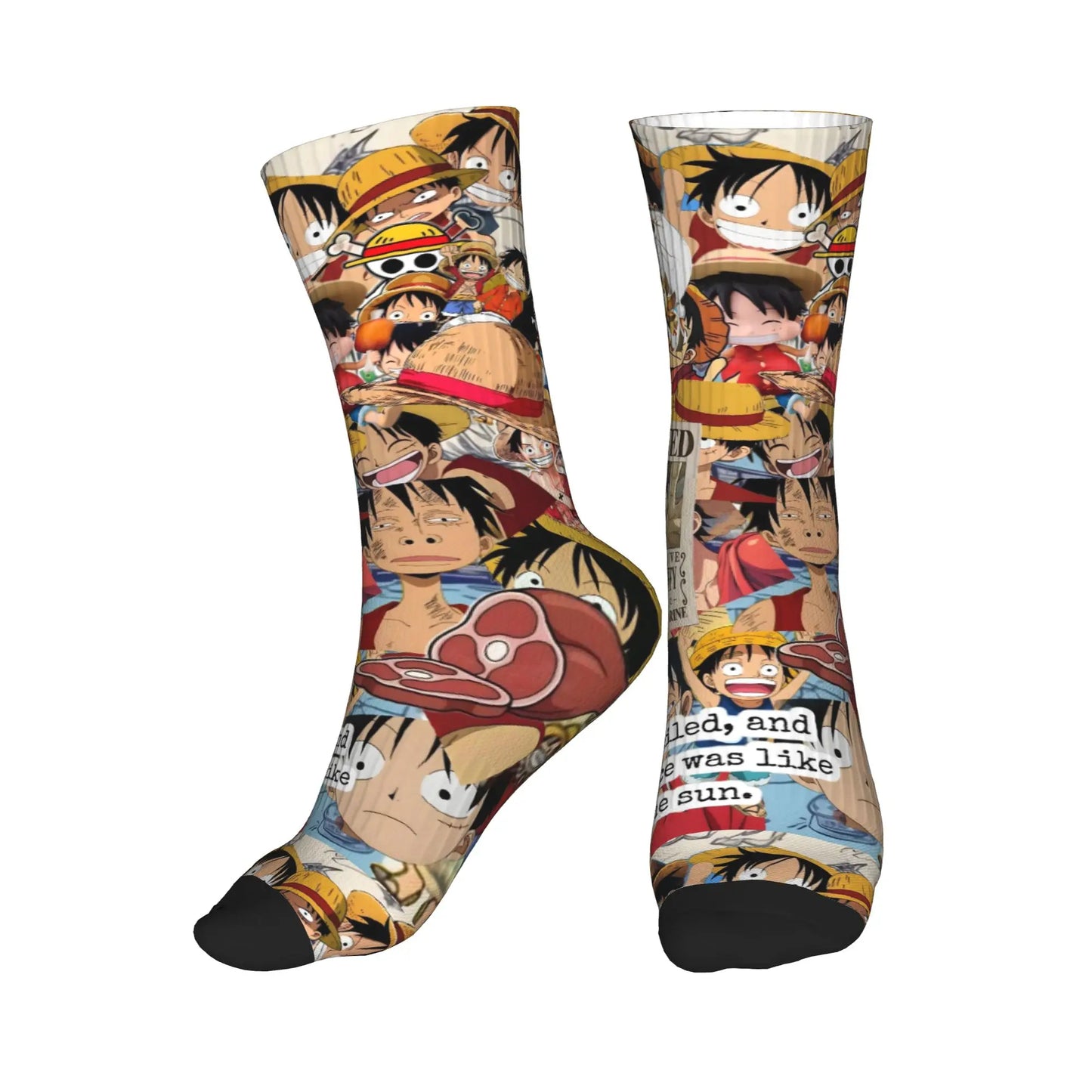 Skarpetki One Piece – Pomarańczowy kolaż