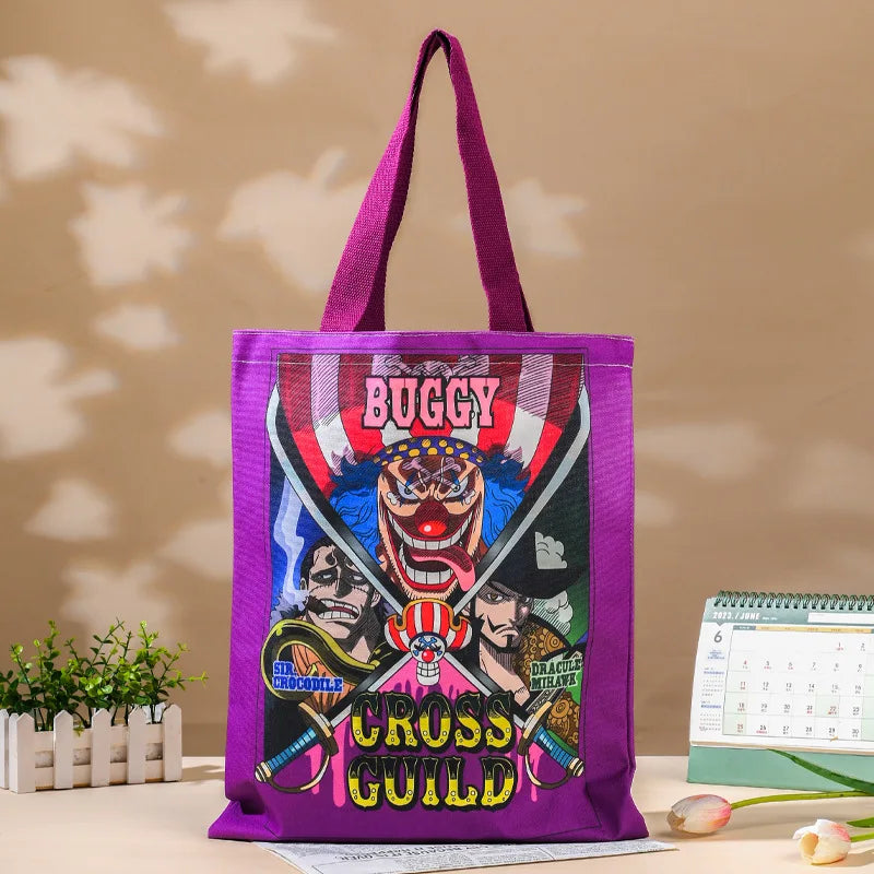 Torba typu tote One Piece – Buggy Klaun, kolorowy plakat