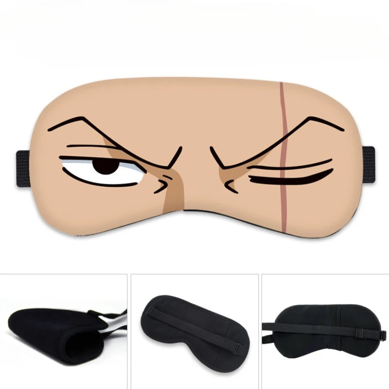 Opaska na oczy One Piece – wzór przedstawiający spojrzenie Roronoa Zoro