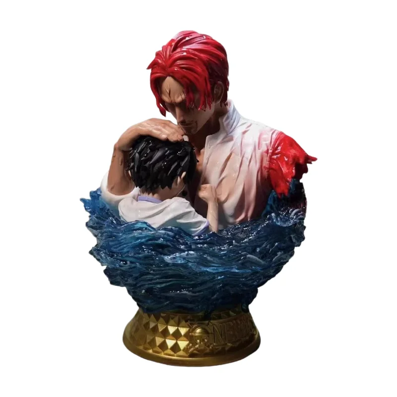 Popiersie One Piece — Shanks Rudowłosy i Luffy (scena pożegnania)