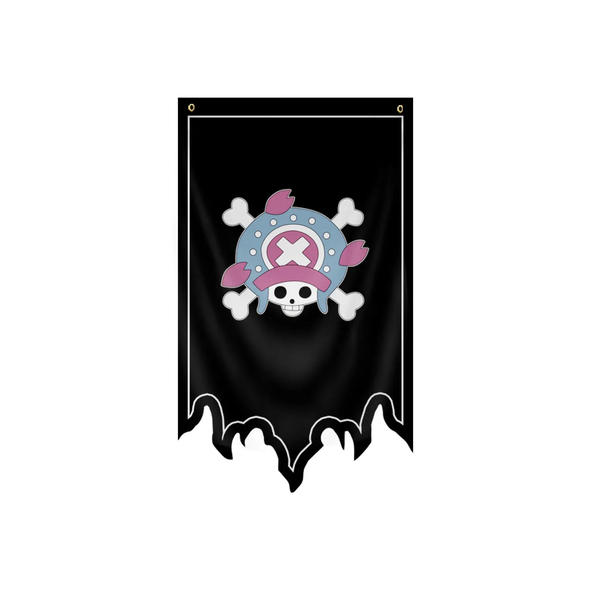 Flaga One Piece – Jolly Roger Tony’ego Tony’ego Choppera (Kwiaty Wiśni)