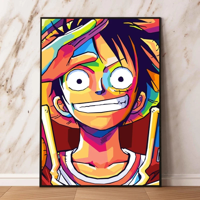 Obraz One Piece Pop Art – Uśmiechnięty Monkey D. Luffy