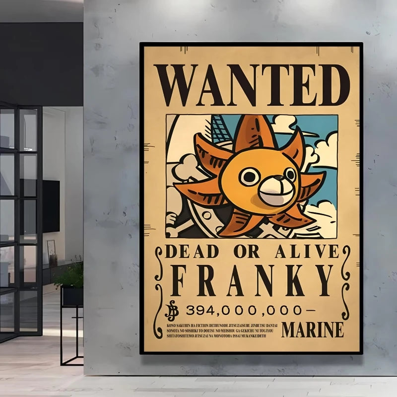 Plakat One Piece Wanted – Franky (Cyborg)