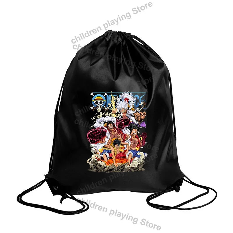 Worek One Piece – Ilustracja załogi One Piece w stylu mangi