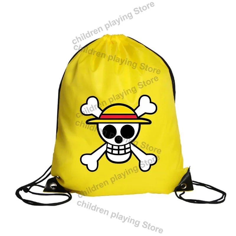Worek ze sznurkiem One Piece – Żółty emblemat piratów Słomkowego Kapelusza