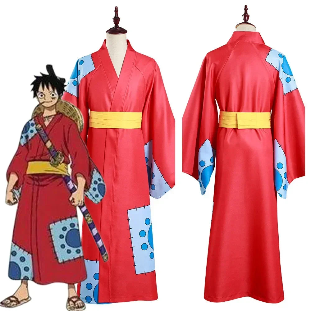 Kostium cosplay One Piece – kimono Monkey D. Luffy’ego (Wano)