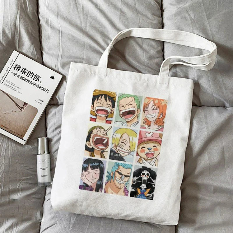Torba typu tote One Piece – Kolorowy kolaż załogi