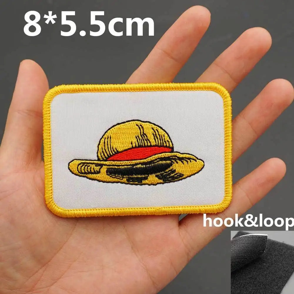 Naszywka One Piece – słomkowy kapelusz Luffy’ego (prostokątna)