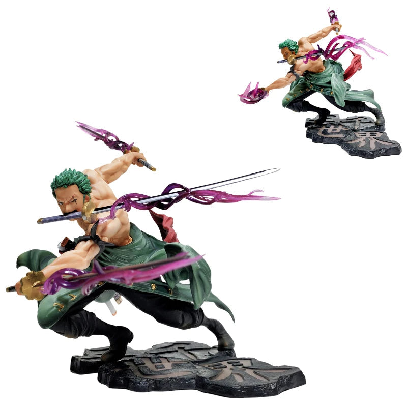 Figurka One Piece — Roronoa Zoro (poza bojowa z dwoma mieczami)