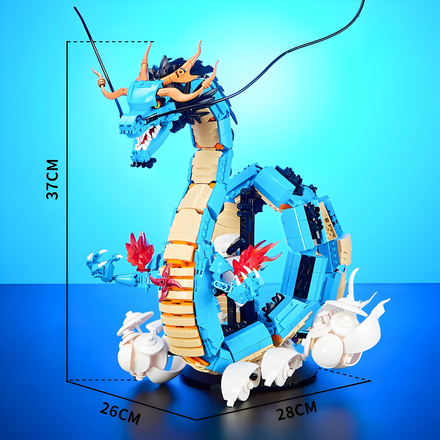 Lego One Piece – lazurowy smok Kaido (kolekcjonerski model MOC)