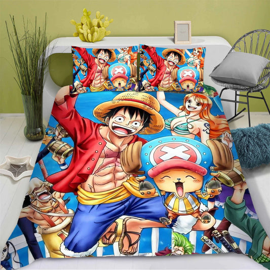 Komplet pościeli One Piece - Luffy i Tony Tony Chopper (Urocze)