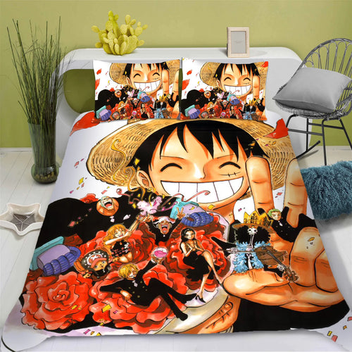 Komplet pościeli One Piece - Komplet z poszwą na kołdrę Luffy’ego (Standard)