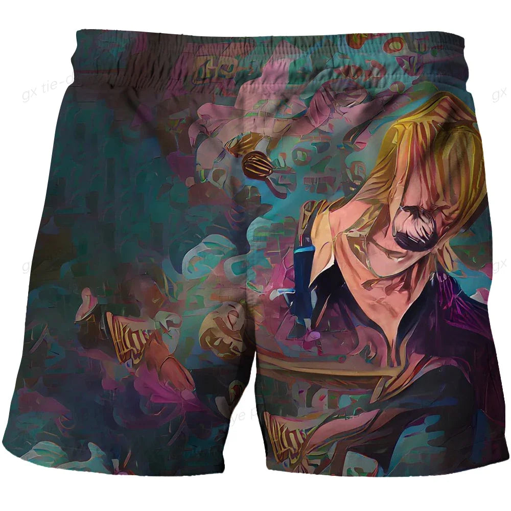 Jednoczęściowe kąpielówki One Piece – ilustracja Sanjiego „Szef kuchni”