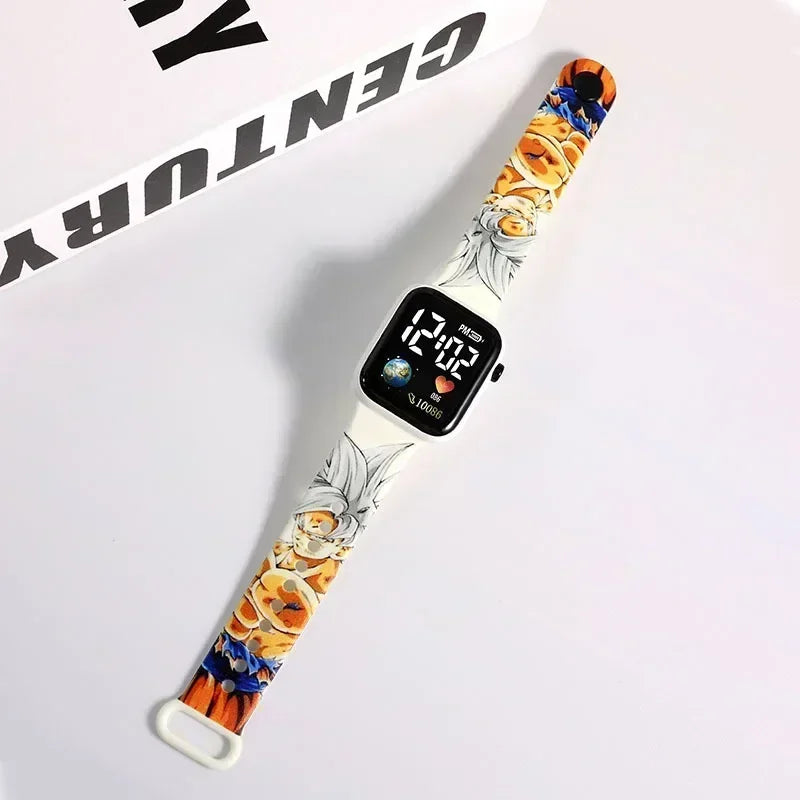 Zegarek One Piece – Biały pasek z ilustracją Luffy’ego