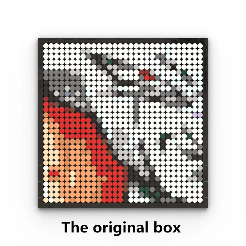 Mozaikowy obraz pixel art One Piece – Portret Roronoa Zoro (klocki)