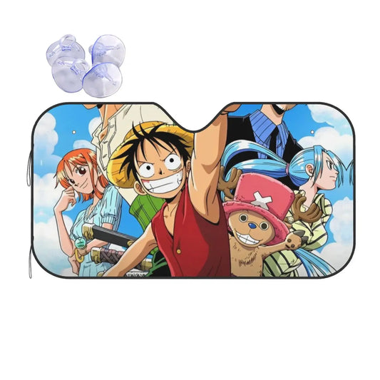 Samochodowa osłona przeciwsłoneczna One Piece – portret Nico Robin (szyba boczna)