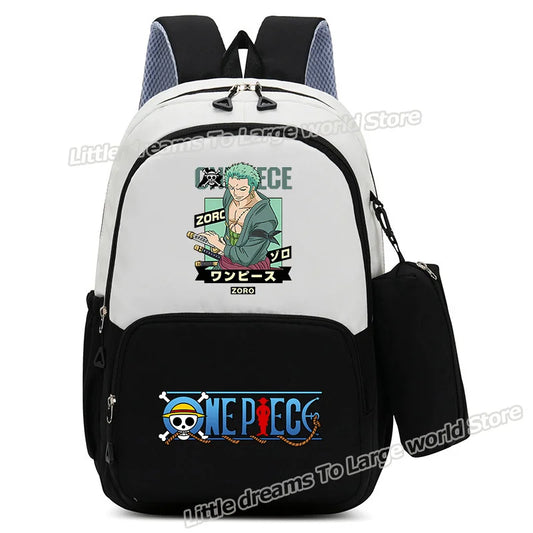 Plecak One Piece – Monkey D. Luffy w zielonym stylu vintage