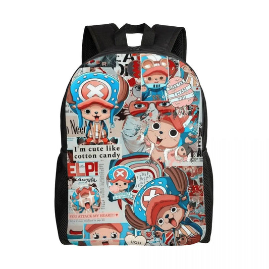Plecak Tony Tony Chopper One Piece – dynamiczny mangowy kolaż