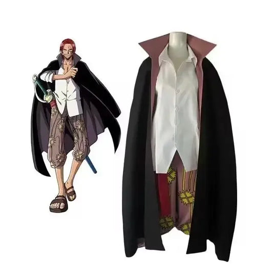 Kostium cosplay One Piece – płaszcz Shanksa Rudowłosego (Film Red)