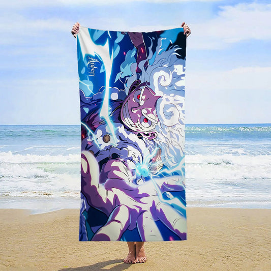 Ręcznik plażowy One Piece – ilustracja Yamato i cuda