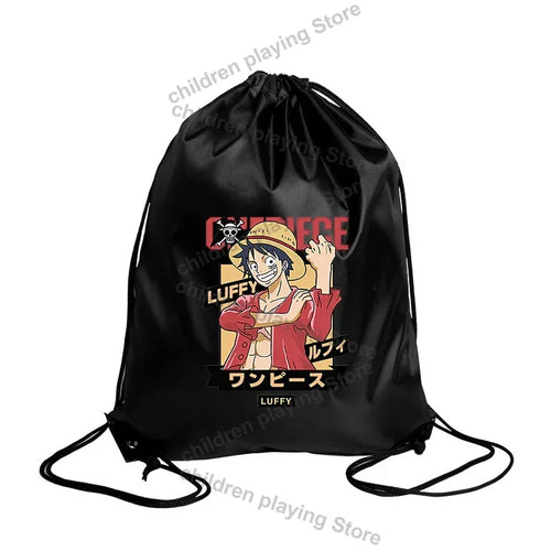 Worek ze sznurkiem One Piece – Monkey D. Luffy Manga czarno-czerwona