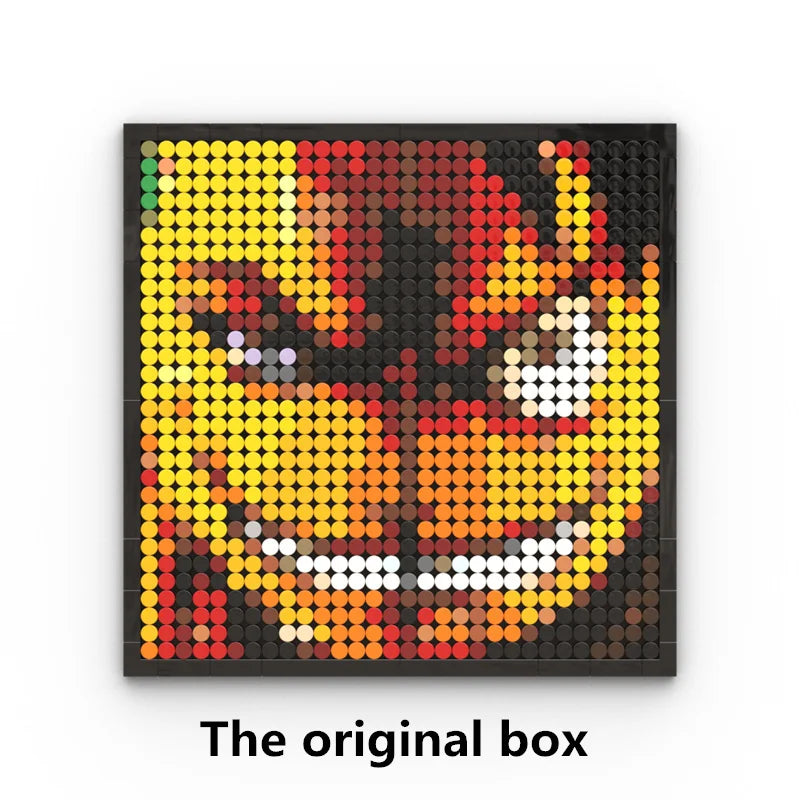 Mozaikowy obraz pixel art One Piece – Portret Roronoa Zoro (klocki)