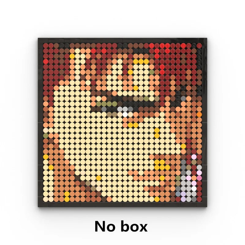 Mozaikowy obraz pixel art One Piece – Portret Roronoa Zoro (klocki)