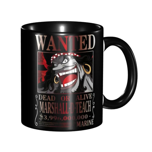 Kubek One Piece – Wanted Marshall D. Teach (Czarnobrody)