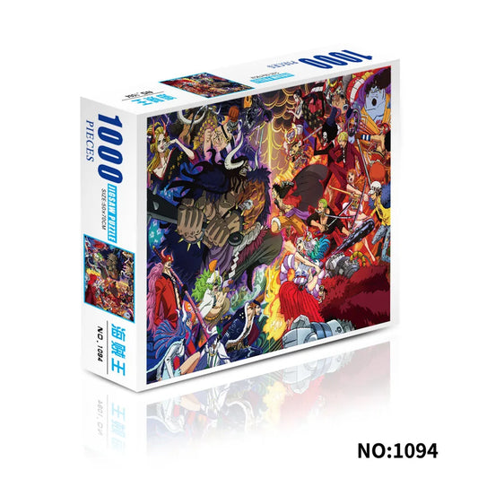 Puzzle One Piece, 1000 elementów – Kolaż portretów antagonistów i bohaterów
