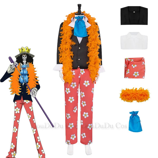 Kostium cosplay One Piece – strój Brooka „Soul King” z akcesoriami