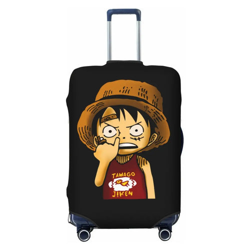 Pokrowiec na walizkę One Piece – Luffy chibi w stylu kawaii