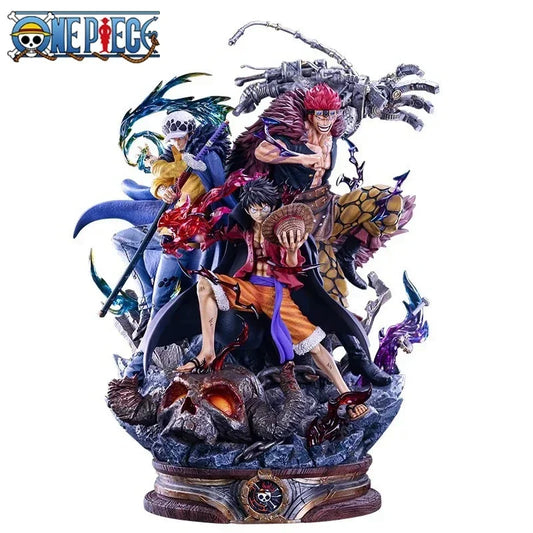 Figurka One Piece – trio Supernowych (diorama walki 23 cm)