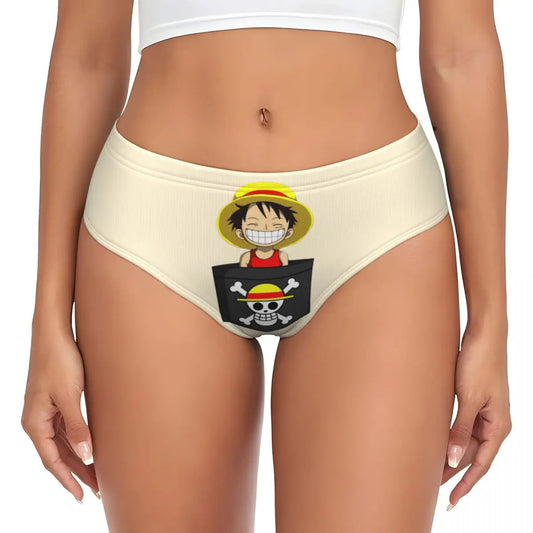 Figi One Piece – portret Monkey D. Luffy’ego w stylu chibi (żółte)
