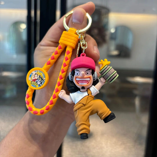 Brelok figurka One Piece – Usopp w żółtym stroju akcji