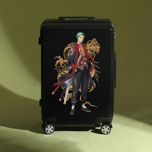 Walizka One Piece – Roronoa Zoro w pozie bojowej (czarna)