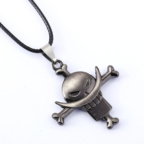 Naszyjnik One Piece - Zawieszka Jolly Roger Edwarda Newgate’a (Białobrody)