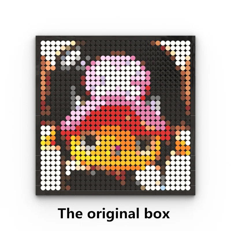 Mozaikowy obraz pixel art One Piece – Portret Roronoa Zoro (klocki)