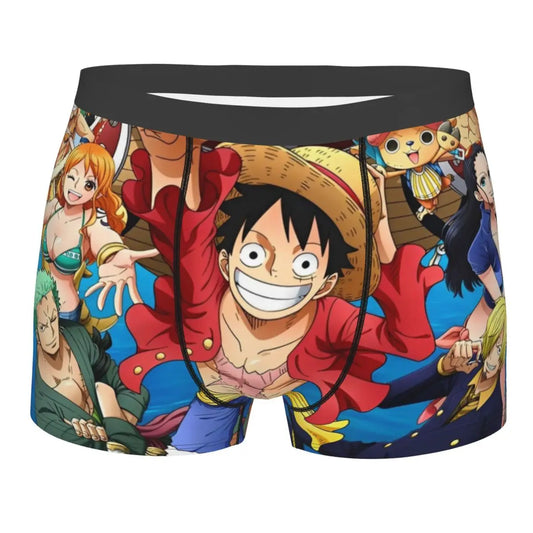 Bokserki – Luffy z szerokim uśmiechem