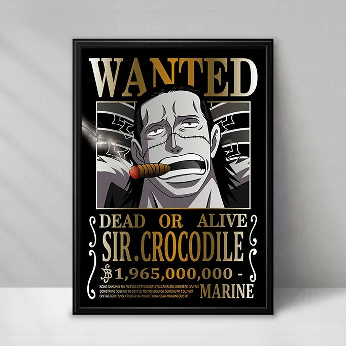 Plakat One Piece Wanted – Sir Crocodile (Baroque Works)