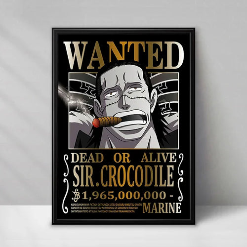 Plakat One Piece Wanted – Sir Crocodile (Baroque Works)