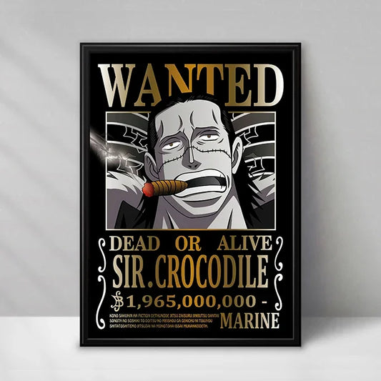 Plakat One Piece Wanted – Sir Crocodile (Baroque Works)