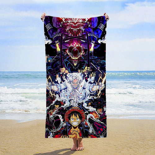 Ręcznik plażowy One Piece – epicka walka Luffy’ego Gear 5