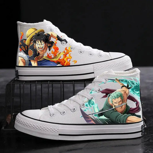 Buty sportowe One Piece – Luffy i Zoro, płócienne