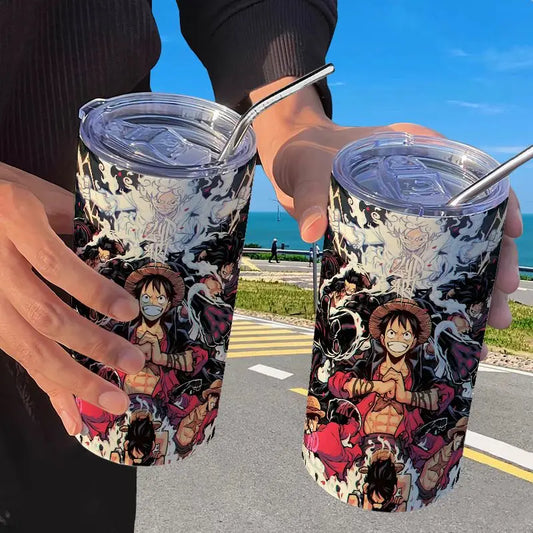 Butelka One Piece ze słomką – Luffy Gear 4 Snakeman w walce