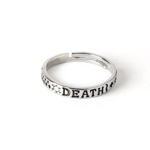 Pierścień One Piece – Napis „Death” Trafalgara Lawa