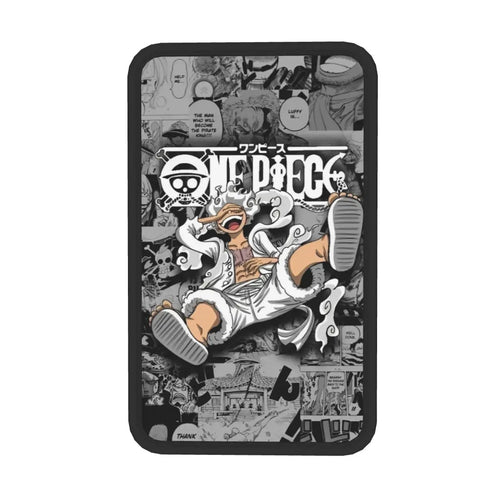 Pokrowiec na podłokietnik One Piece – czarno-biała załoga Słomkowych (styl mangi)