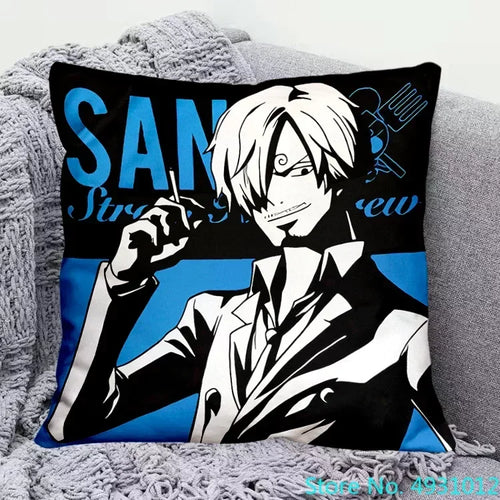 Poszewka na poduszkę One Piece - Vinsmoke Sanji (Niebieski portret)