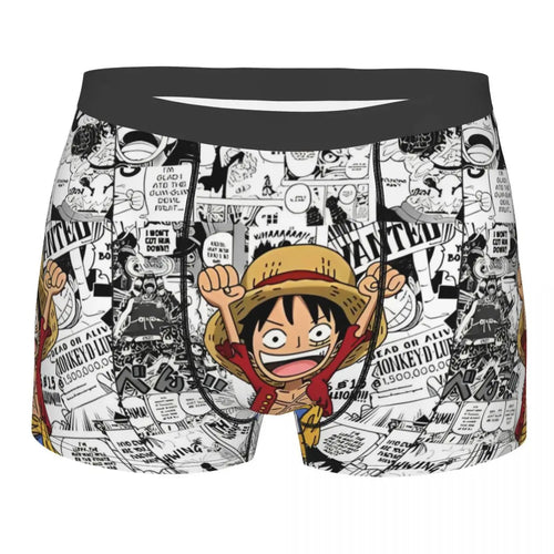 Bokserki – Luffy, manga czarno-biała